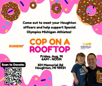 Cop on  roof top